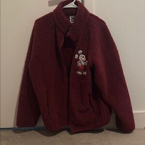 Disney Maroon Jacket with Mickey Mouse